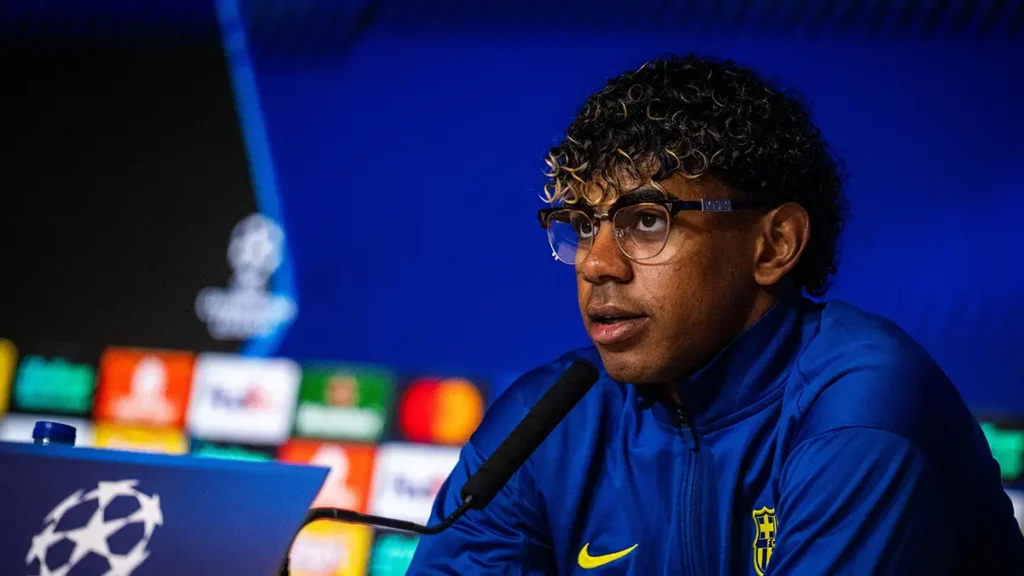 Lamine Yamal en conférence de presse avant le match face à l'Atlético