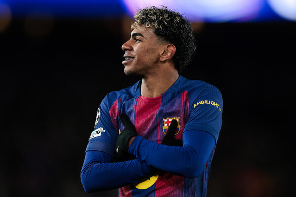 Lamine Yamal durant le match face à l'Atlético