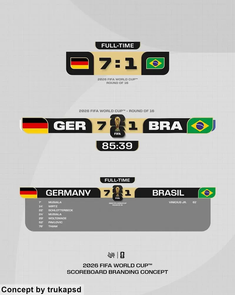 concept affichage TV coupe du monde 2026