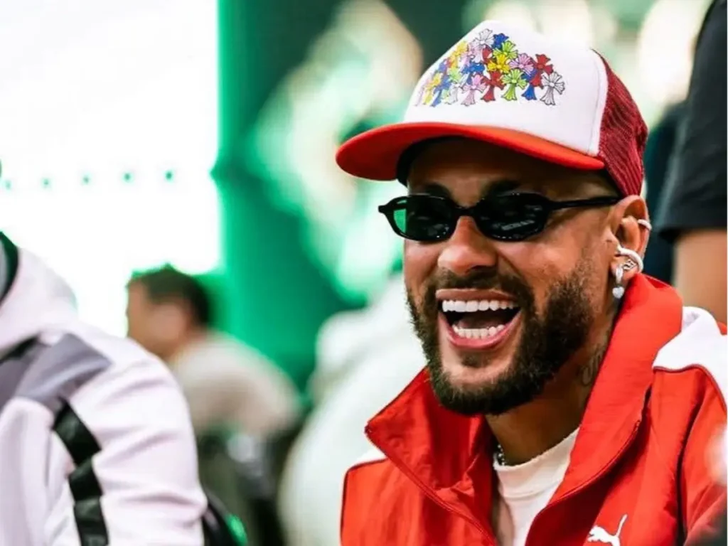Neymar lors d'un tournoi de poker à São Paulo